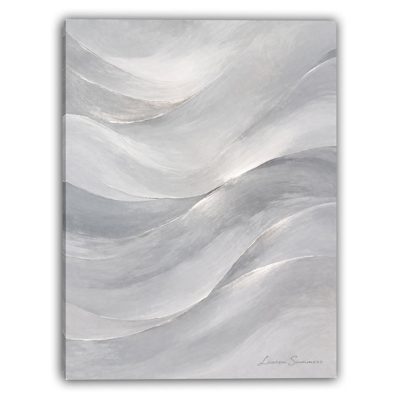 Whispered Current Wrapped Canvas Wall Art, 12"W x 16"H x 1"D