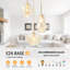 Luminaire suspendu champagne 3 lumières 39 po