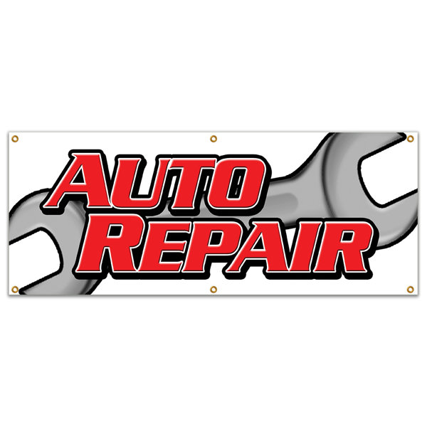 SignMission Auto Repair Banner Sign | Wayfair