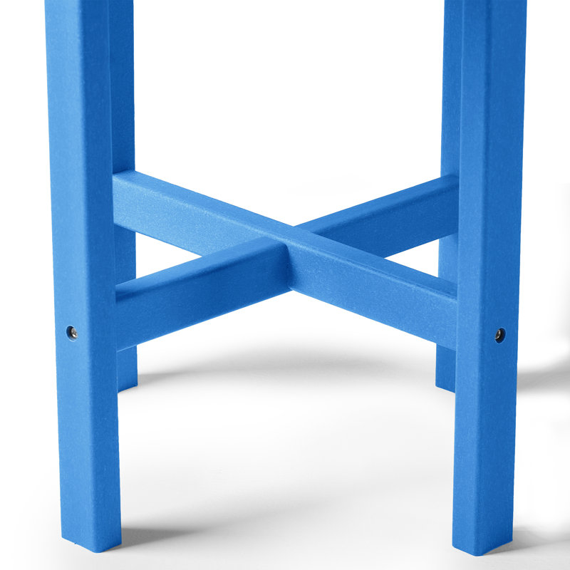 Altura Salvo 18" W Round Outdoor Side Table, Pacific Blue