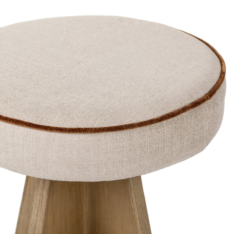 Damon Swivel Stool-Sapphire Khaki-Counter, Brown, Harbor Sand, Bar Stool (27.17" Seat Height)