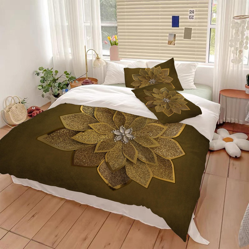 Comforter Kathy Redmond Art #2, King Microfiber + 2 King Pillowcases