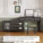 Makeup Vanity with mirror,5 drawers,Power Outlet,1 chair