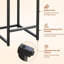 Ensemble de tabourets de bar, tabourets de bar modernes avec dossier et repose-pieds, tabourets de bar rembourrés pour îlot de cuisine-700888173-700888171