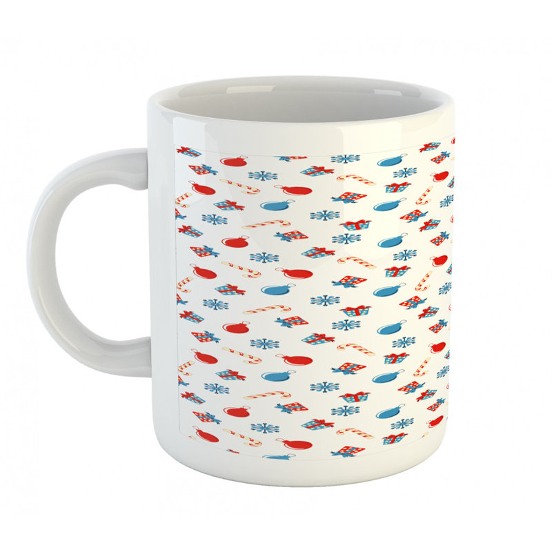 Grande tasse à café à cadres décoratifs en cônes