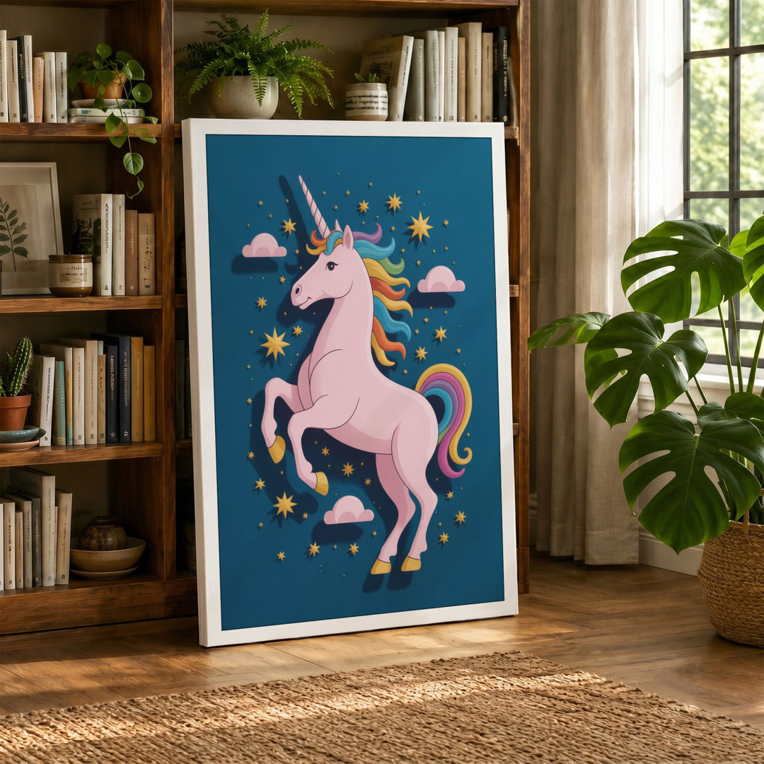 Magical Unicorn Dreams Maximalist - Wrapped Canvas