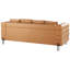 Etleva 3 Seater Faux Leather Sofa