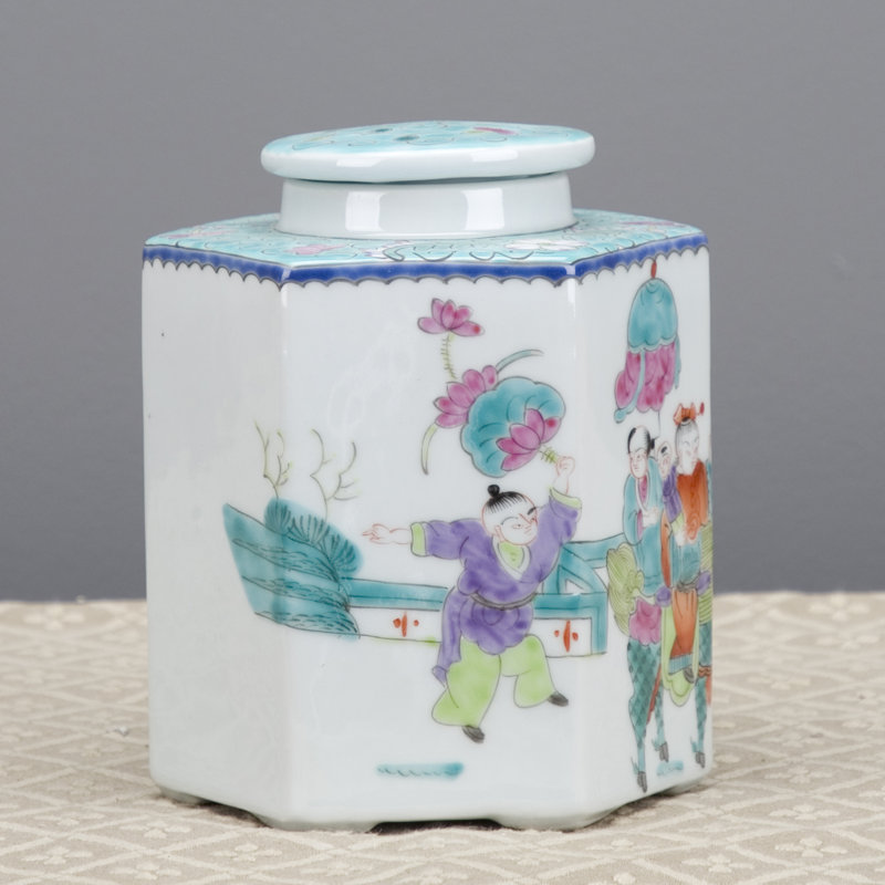Handmade Porcelain China Ginger Jar