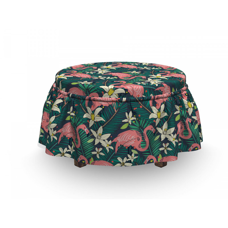 Housse pour repose-pieds sauvage tropic nature