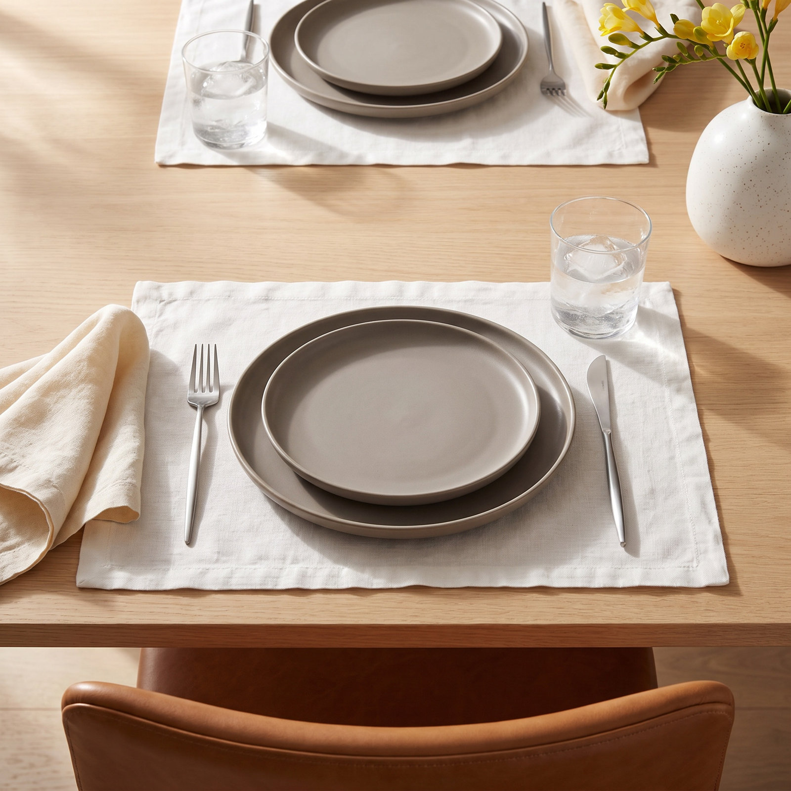 Linen Placemat, Gray