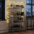  4-tier Coffee Bar Table W/adjustable Shelves S Hooks Hanging Net & Shelf Liner