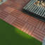 Carreaux de terrasse en plastique à emboîtement, paquet de 44 tuiles de patio, 12 po x 12 po carré extérieur imperméable à l'eau, toutes saisons, extérieur et intérieur-114201547