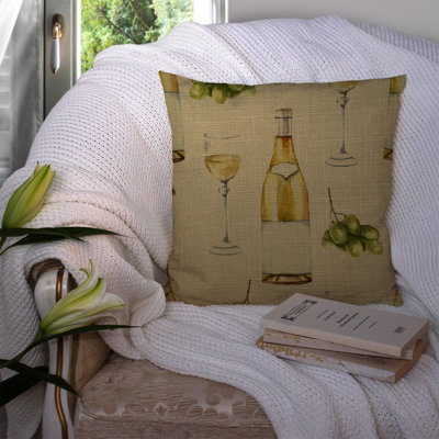 Coussin décoratif intérieur/extérieur vin on lin