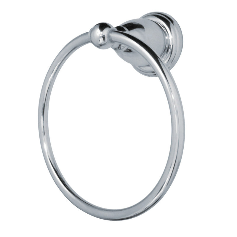 Kingston Brass Heritage Towel Ring, Polished Chrome
