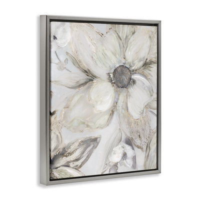 Cadre flottant Sandstone Tone Blooms, design par Carol Robinson
