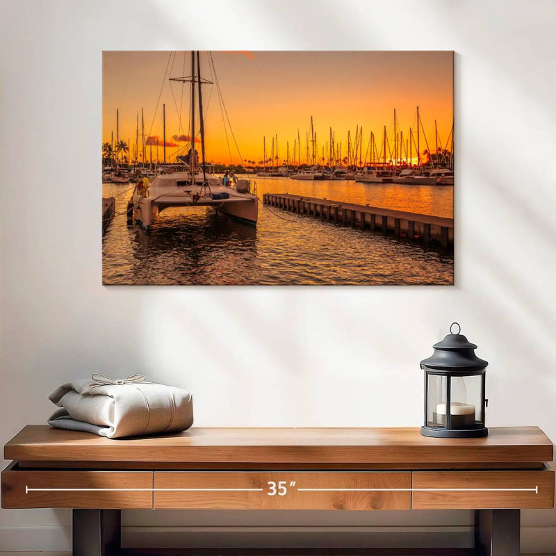 Mehar Catamaran At Ala Wai Harbor, 16" H x 24" W