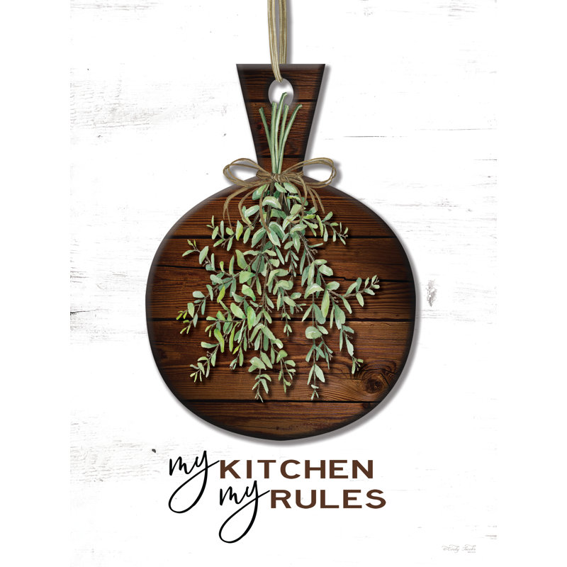 Jawaan My Kitchen, My Rules par Cindy Jacobs, H 18 po x l 12 po