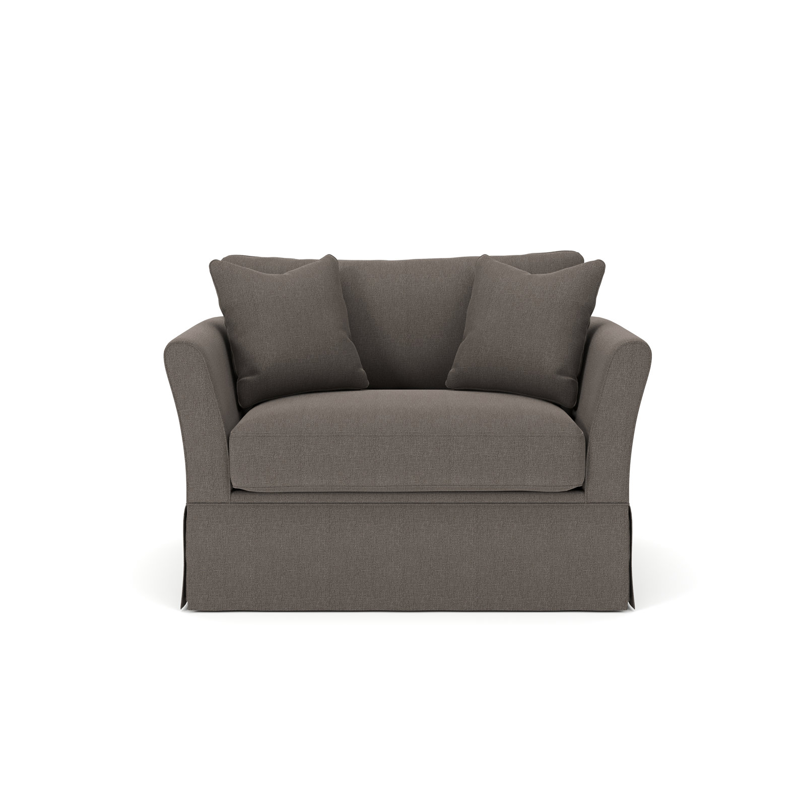 Shelby Upholstered Accent Chair, Drusky Charcoal Sustain® Basketweave