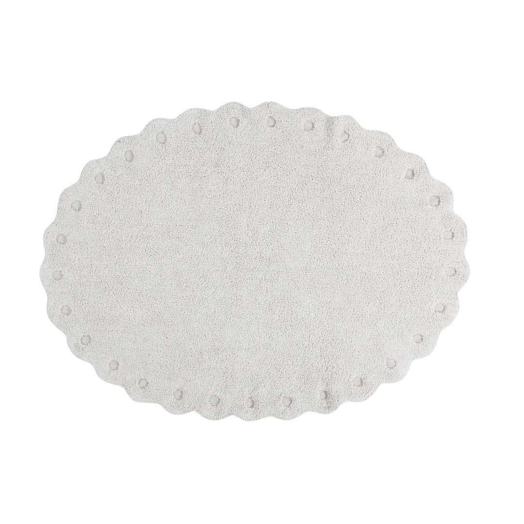 Oval Solid Colour 130cm X 60cm Area Rug
