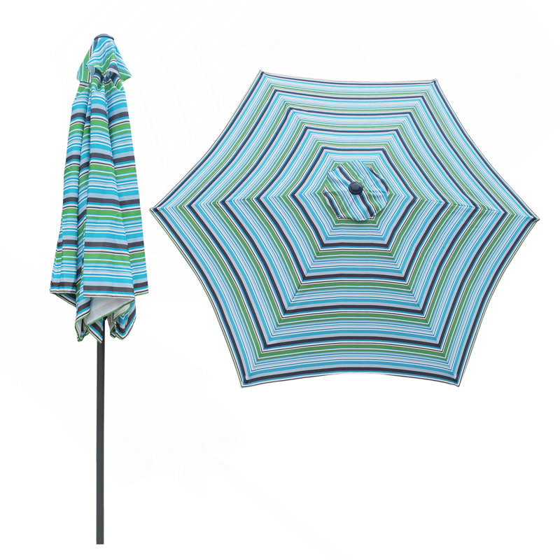 Parasol de terrasse de 2,74 m (rayures bleues), Blue Striped