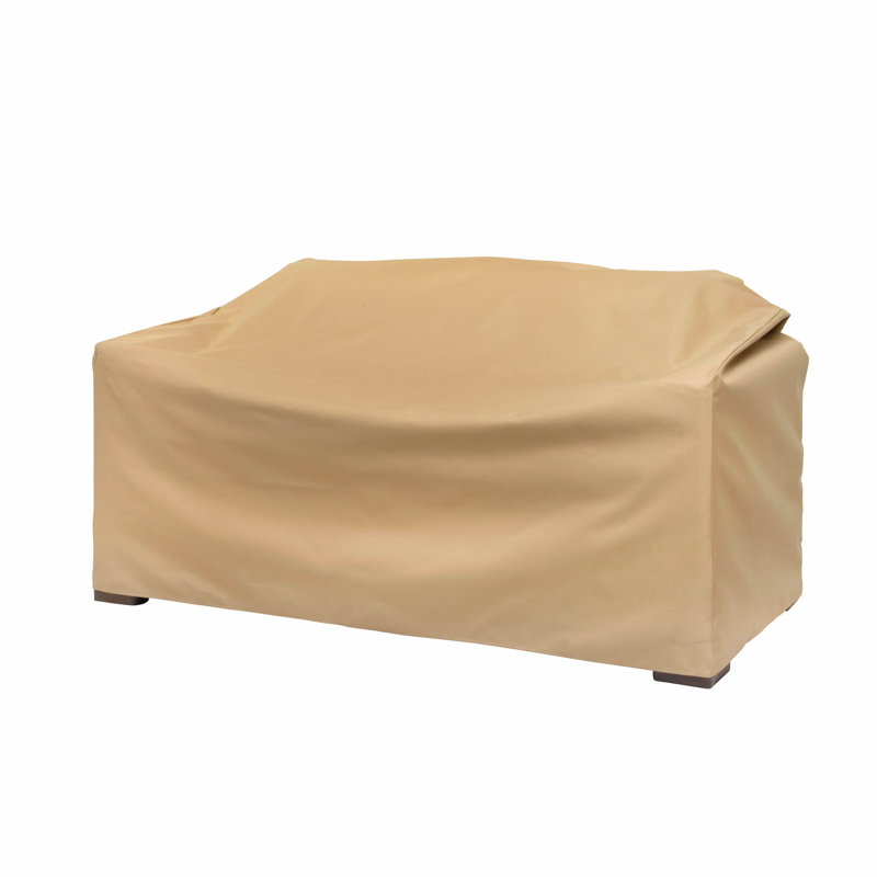 Housse pour causeuse de patio Modern Leisure Basics, L 55 po x l 33 po x H 38 po, kaki, Kaki pâle