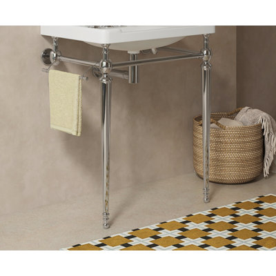 28" Freestanding Bathroom Console Iron Leg, NO Basin And Faucet
