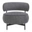 Chaise d'appoint pivotante moderne avec dossier incurvé confortable-925823424