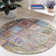 Anaheim Nantucket Hand Tufted Wool/Cotton Geometric Rug in Blue/Green/Orange