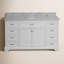 Ensemble de meuble-lavabo simple 60 po avec armoire blanche et comptoir en marbre de Carrare Ronnie-1892729882-1882987847