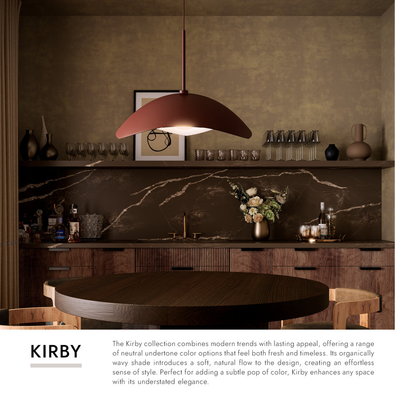 Kirby 22-in Black Pendant