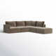 Deirdre 5 - Piece Modular Upholstered Reversible Chaise L-Sectional