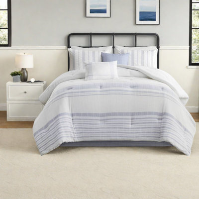 Oversized Cotton Jacquard Bedding Sets Cal King, Modern Farmhouse Home