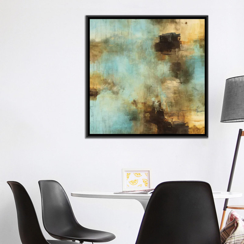 « stores i », impression sur toile, H 18 po x l 18 po x P 1,5 po, Toile avec cadre noir, Pas de tapis