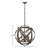 Carson 3-Light 12V LED Outdoor Orb Pendant, Vintage Iron
