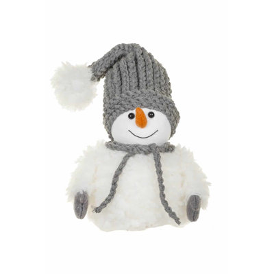 Bonhomme de neige gris mignon