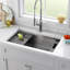 Delta Everest™ 32" L Granite Composite Workstation Kitchen Sink Undermount Single Bowl with WorkFlow™ Ledge -62375382