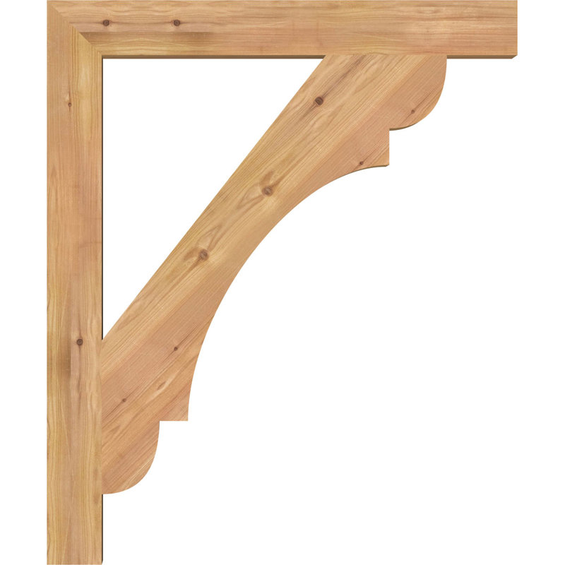 Olympic Block Bracket, 36"H  x 30"D, 3 1/2"W Western Red Cedar (Smooth)