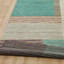 Tapis rayé en laine noué à la main Schwenzer Verdant & Ember-921627251