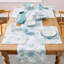 Ensemble de 4 napperons FIESTA Botanical Floral, blanc / bleu-101893445