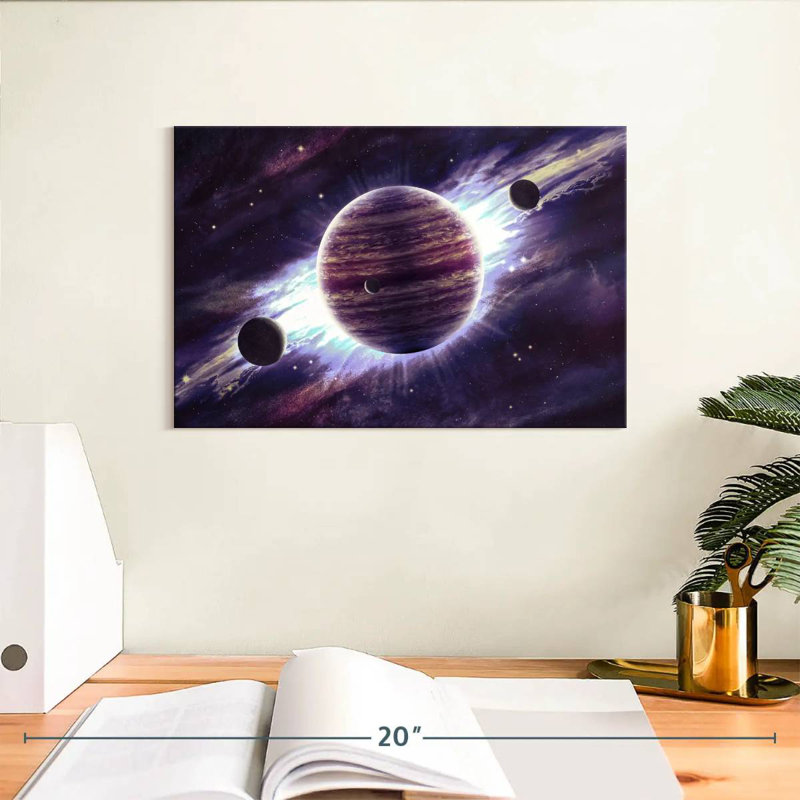 Incroyable planète Jupiter, H 8 po x l 12 po