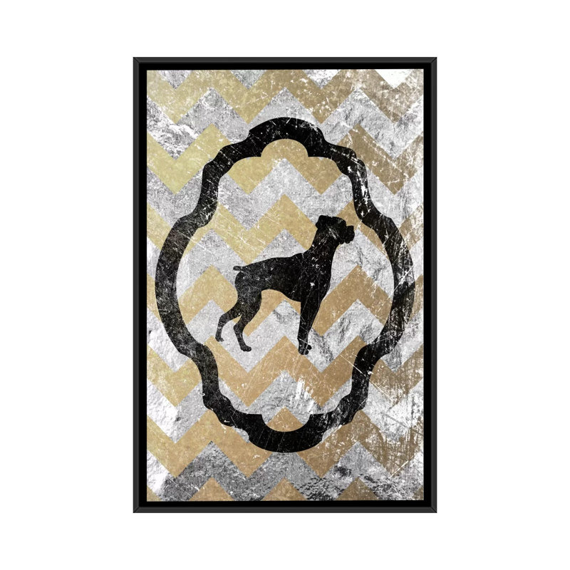 « boxer », reproduction d’impression sur toile tendue "5by5collective, H 48 po x l 32 po x P 1,5 po, Toile avec cadre noir