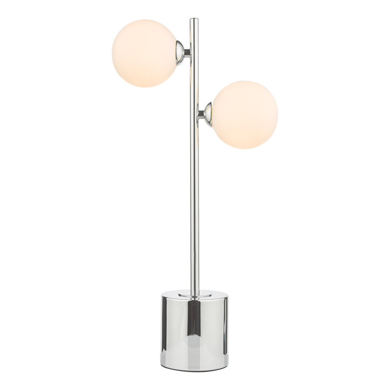 Metal Table Lamp Lamp, 48 cm H x 22 cm W x 33 cm D, Chrome