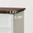 Farmhouse Nightstand Set Of 2, Large Wood Bedside Tables Dresser With 3 Drawers & 4 Solid Wood Legs, White + Brown-749345999-749345996