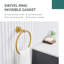 Anneau à serviettes mural en acier inoxydable-49135791