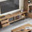 Solid wood minimalist TV cabinet