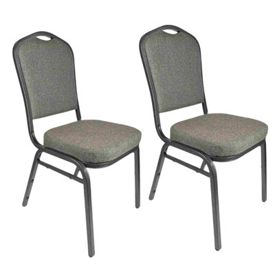 Chivari Crown Banquet Chair - Multiple Fabric, Vinyl, and Frame Options, 2 Chair Bundle by Chivari Banquet