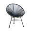 Chaise de patio d'extérieur en vinyle Acapulco avec cadre (ensemble de 2)-906572782