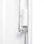 Armoire de rangement pliante en métal blanc