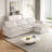 Upholstered Sofa Couch With Ottoman-1837163125
