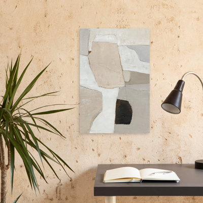Précis - Abstrait blanc, gris, art neutre
